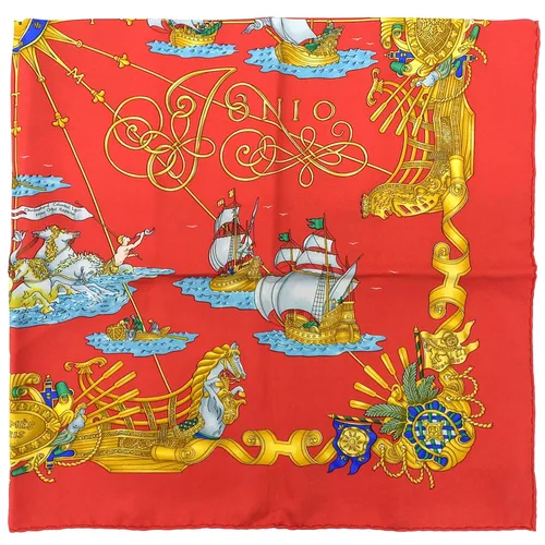 90 Iles de Lumiere Scarf Red/Gold/Multicolor