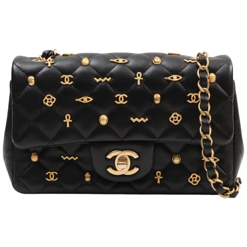 Circa 2019 Egypt Charm Classic Flap Chain Bag Mini Black