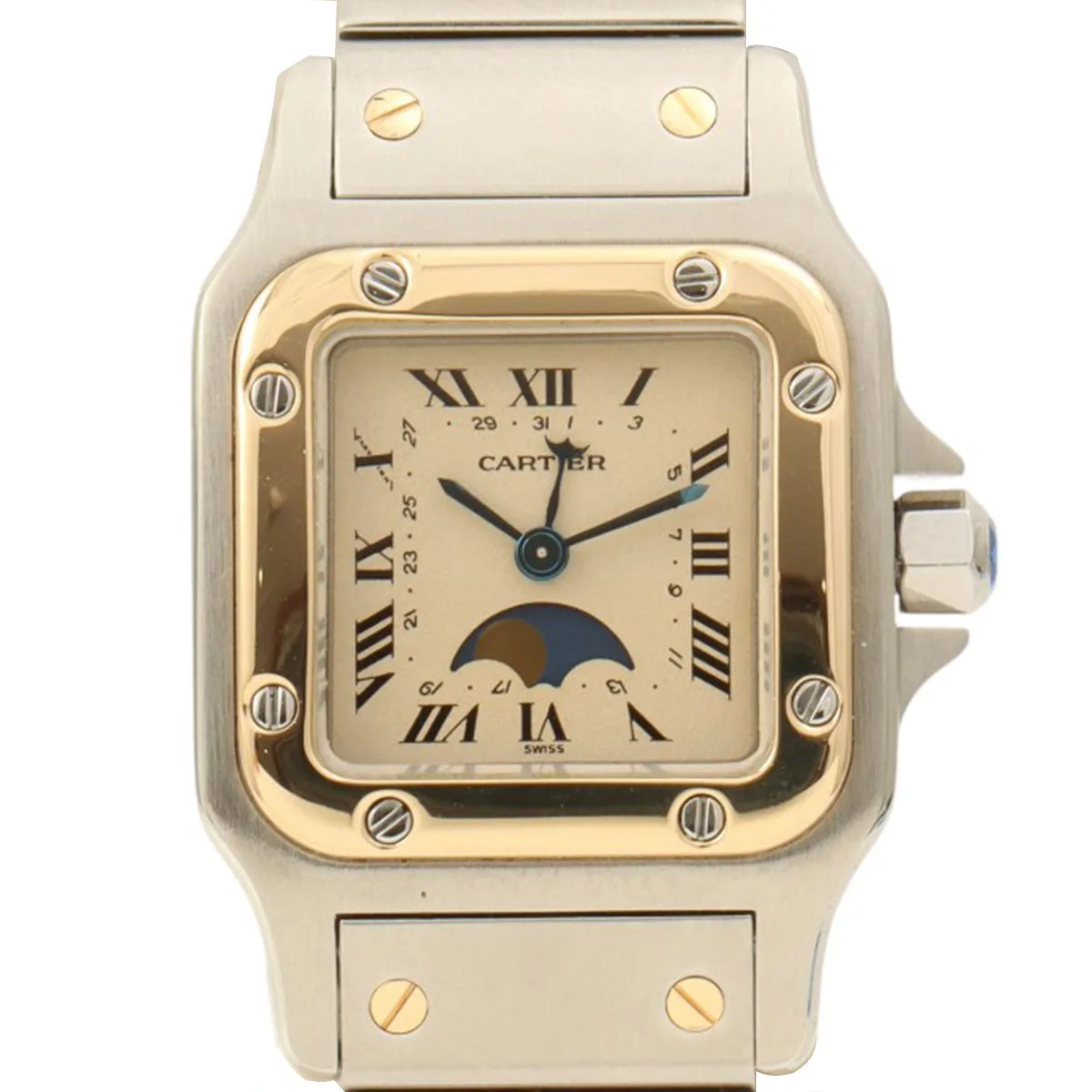 Santos Galbée SM W20008C4 Quartz Ivory Wristwatch