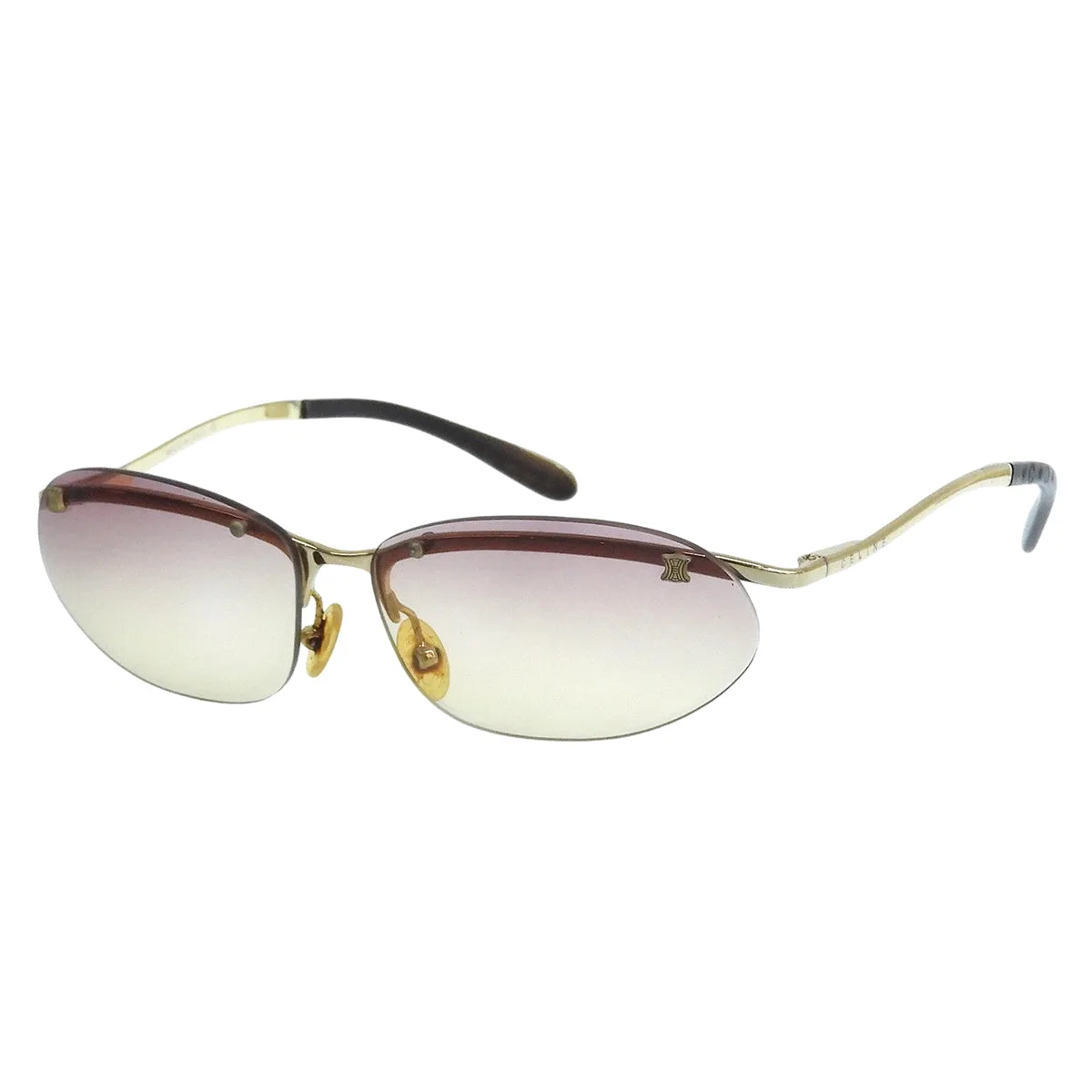 Macadam Plate Rimless Sunglasses Gold/Pink